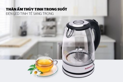 ẤM SIÊU TỐC THỦY TINH 1.7L SUNHOUSE SHD1217 - 3