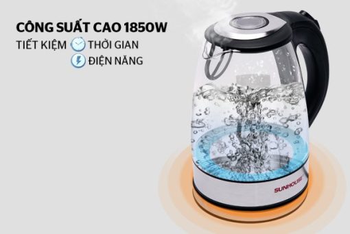 ẤM SIÊU TỐC THỦY TINH 1.7L SUNHOUSE SHD1217 - 9