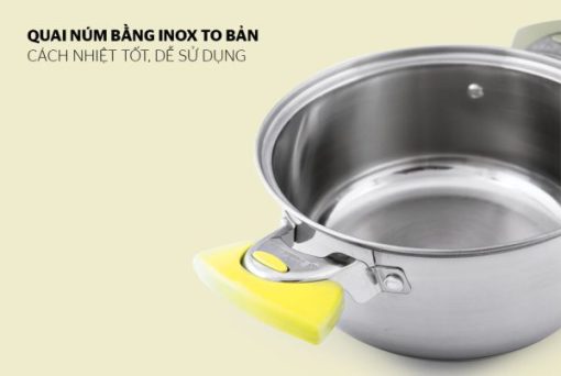 BỘ NỒI INOX 5 ĐÁY SUNHOUSE SH787 - 17