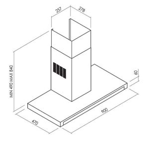 MÁY HÚT MÙI ÁP TƯỜNG DUDOFF INFINITY - 9