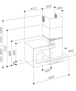 MÁY HÚT MÙI ÁP TƯỜNG DUDOFF JUNO - 9