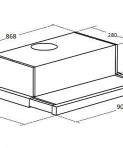 Máy Hút Mùi Âm Tủ KAFF KF-TL900 - 45