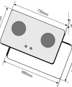 Bếp gas âm Canzy CZ 762 - 6 Bếp gas âm Canzy CZ 762