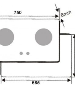 Bếp gas âm Hồng Ngoại Canzy CZ 68H - 7 Bếp gas âm Hồng Ngoại Canzy CZ 68H
