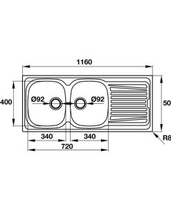 CHẬU RỬA BÁT HAFELE ROSE II 565.86.391 - 6 CHẬU RỬA BÁT HAFELE ROSE II 565.86.391 - 5