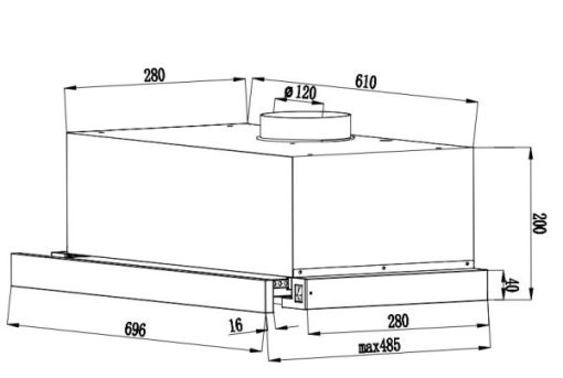 MÁY HÚT MÙI ÂM TỦ FANDI FD - 6029/7029 - 5