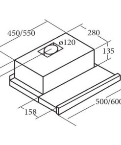 Máy hút mùi âm tủ Cata TF-5260 X/E - 7 Máy hút mùi âm tủ Cata TF-5260 X/E - 6