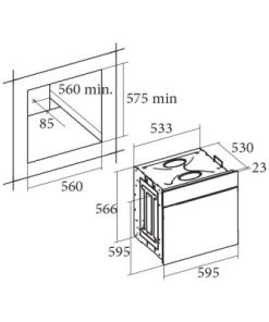 Lò Nướng Âm Tủ Cata OMD 7009 X - 6 Lò Nướng Âm Tủ Cata OMD 7009 X - 5