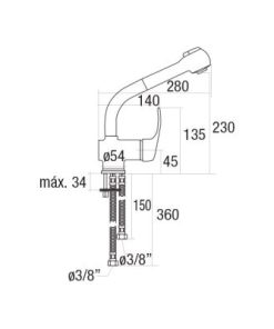 Vòi rửa Cata CME - 5
