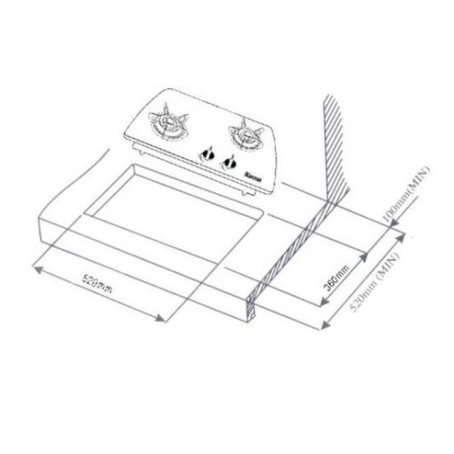 Bếp gas âm Rinnai RVB-6R(B) - 3