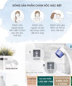 Lọc nước vòi sen tắm Cleansui ES201W - 17