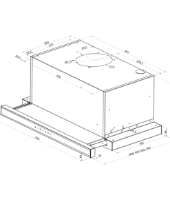 MÁY HÚT MÙI BẾP ÂM TỦ FAGOR 3AF3-642X - 6 FAGOR 3AF3-642X