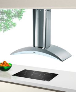 Máy hút mùi Dudoff đảo kết hợp trang trí Arcadia Isola 90SG