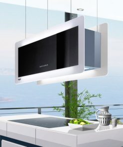 Máy Hút Mùi Dudoff đảo kết hợp trang trí Metropolis 90SG