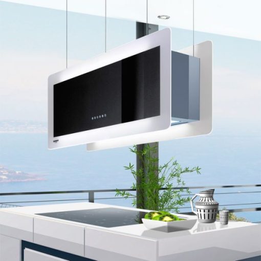 Máy Hút Mùi Dudoff đảo kết hợp trang trí Metropolis 90SG - 1