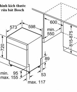 Máy rửa chén độc lập BOSCH HMH.SMS68PW01E|Serie 6 - 22 Máy rửa chén độc lập BOSCH HMH.SMS68PW01E|Serie 6 - 21