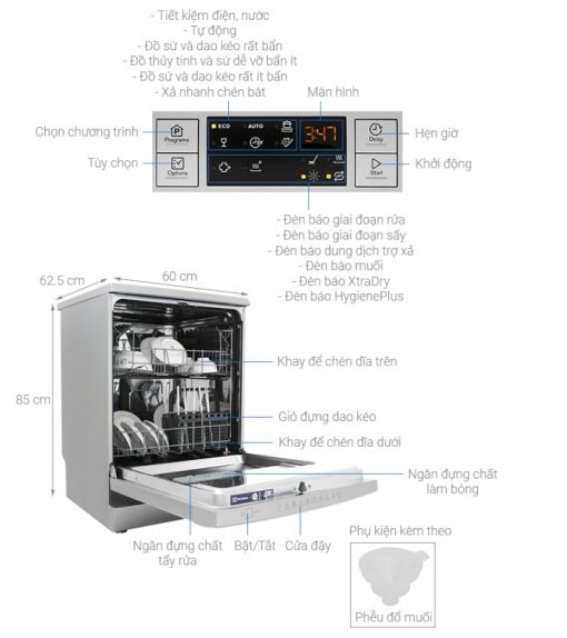 Máy rửa chén độc lập Electrolux ESF5512LOX - 3