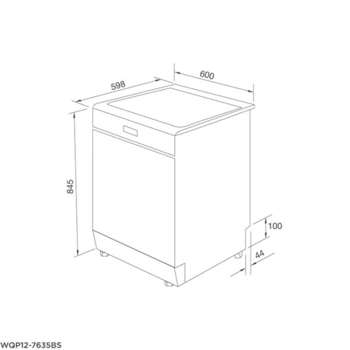 Máy Rửa Chén Đứng Độc Lập Malloca WQP12-J7223A E5 - 3