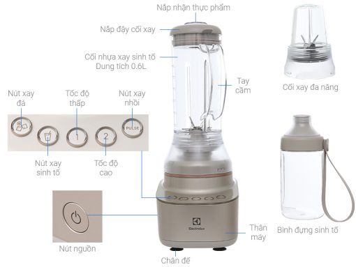 Máy xay sinh tố đa năng Electrolux E7CB1-86SM - 3