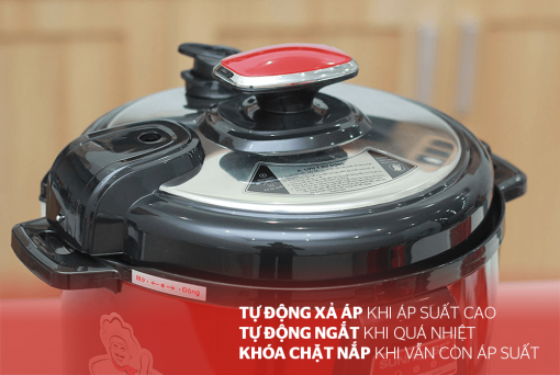 Nồi Áp Suất Điện Đa Năng Sunhouse DNDSHD1552 - 5L (Đỏ Đen) - 11