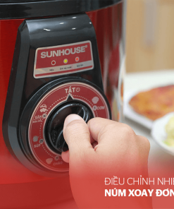 Nồi Áp Suất Điện Đa Năng Sunhouse DNDSHD1552 - 5L (Đỏ Đen) - 16 Nồi Áp Suất Điện Đa Năng Sunhouse DNDSHD1552 - 5L (Đỏ Đen) - 15