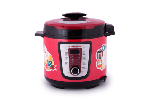 Nồi áp suất điện tử đa năng SUNHOUSE SHD1767 đỏ - 1
