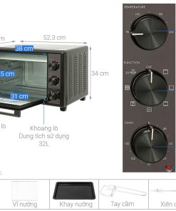 Lò nướng Electrolux EOT3218XG 32 lít - 18 Lò nướng Electrolux EOT3218XG 32 lít - 17