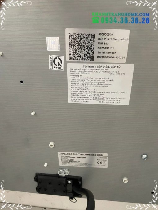 Bếp điện từ 3 vùng nấu Malloca MIR 593 / 2 Vùng từ 1 vùng điện, nhập khẩu Tây Ban Nha, kính Schott Ceran - 13