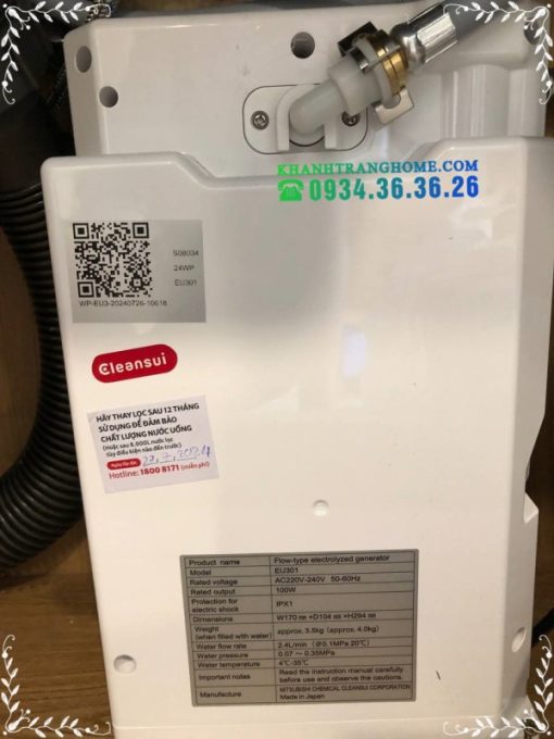 Lọc nước Cleansui EU301 - 89