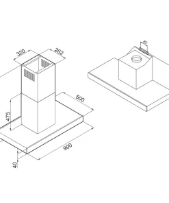 MÁY HÚT MÙI GẮN TƯỜNG FAGOR 3CFB-901IX - 6 FAGOR 3CFB-901IX