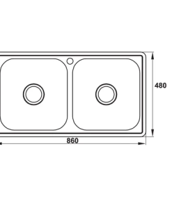 Chậu rửa chén Hafele HS-SD8648 567.20.493 - 12 Chậu rửa chén Hafele HS-SD8648 567.20.493 - 11