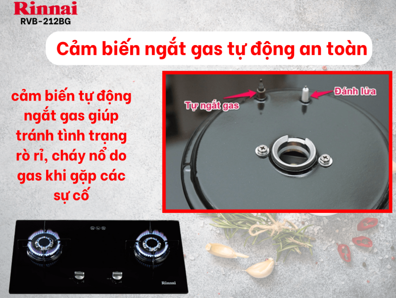 screenshot 1754576651 - Bếp gas âm Rinnai RVB-212BG, Ngắt gas tự động