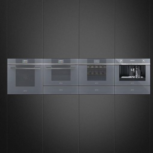 LÒ VI SÓNG KẾT HỢP NƯỚNG SMEG, THỦY PHÂN, NHỎ GỌN 45CM, LINEA, MẶT KÍNH BẠC SF4104MCS 536.64.612 - 7