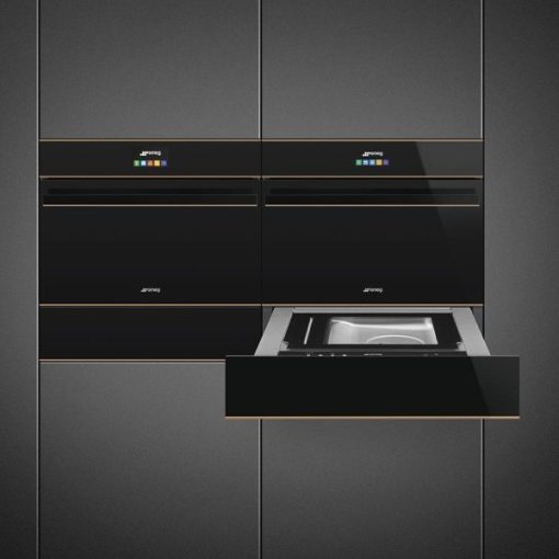 LÒ NƯỚNG KẾT HỢP HẤP SMEG, THỦY PHÂN, 45 CM, DOLCE STIL NOVO, MÀU HOÀN THIỆN: ĐEN & ĐỒNGSF4604VCNR1 536.64.741 - 7