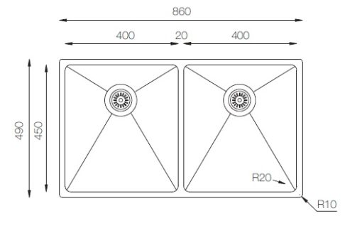 Chậu rửaDudoff Spot MU 400.50.50 - 5