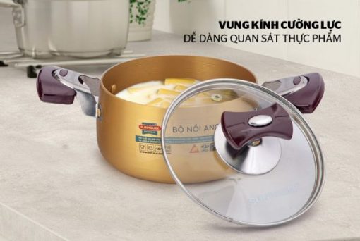 Bộ nồi Anod Sunhouse SH6634 - 11