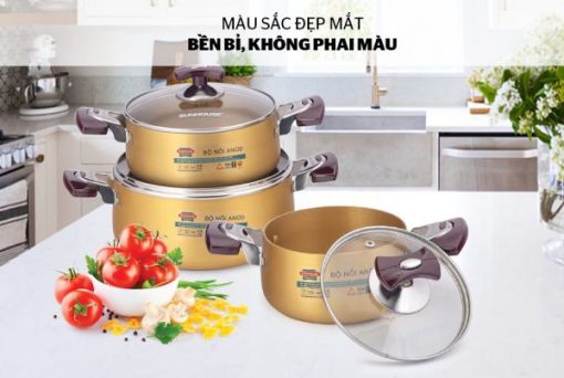 Bộ nồi Anod Sunhouse SH6634 - 3