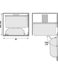 Bộ Kệ Đựng Thực Phẩm Tandem Pantry, Màu Trắng 545.94.650 - 14 Bộ Kệ Đựng Thực Phẩm Tandem Pantry, Màu Trắng 545.94.650 - 13
