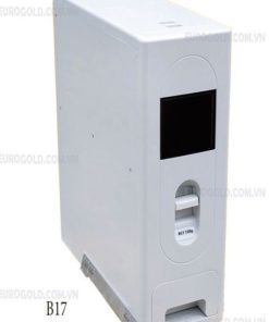 Thùng gạo âm tủ ray giảm chấn Eurogold B17
