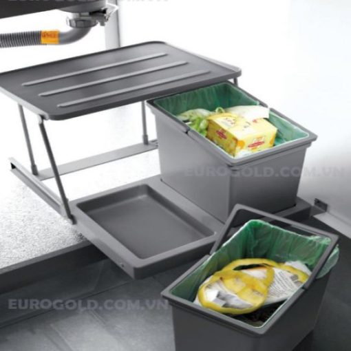 Thùng rác âm tủ cao cấp Eurogold E008 - 1