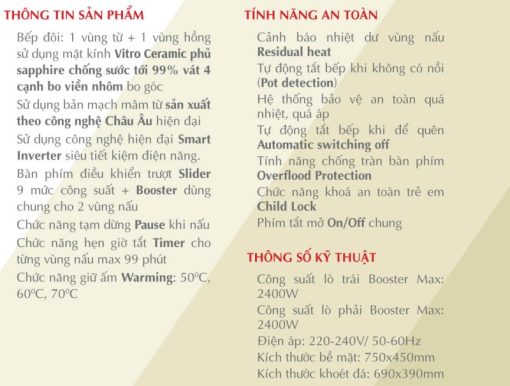 Bếp Điện Từ Canzy CZ TL867DT - 3