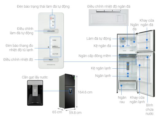 Tủ Lạnh Electrolux Inverter 312 Lít ETB3460K-H - 3