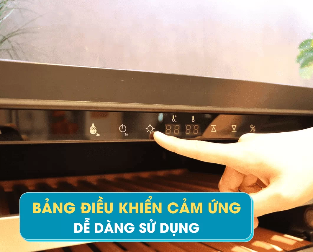 Tủ rượu độc lập hoặc âm tủ Malloca MWC-46BG