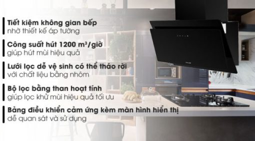 Máy hút mùi áp tường Malloca MC 7086HS