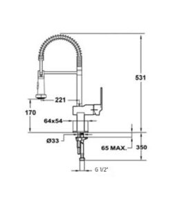 Vòi Rửa Teka KOBE PRO 18161002 - 107