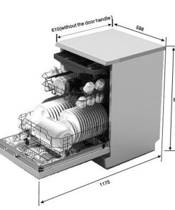 Máy Rửa Chén Độc Lập Hafele Hdw-F60E 538.21.200 - 318 Máy Rửa Chén Độc Lập Hafele Hdw-F60E 538.21.200 - 317
