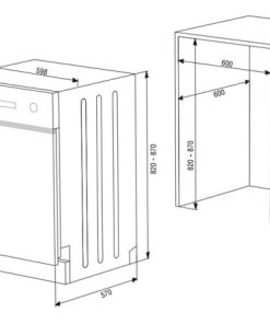 Máy rửa chén âm bán phần Hafele HDW-HI60B 533.23.210 - 131