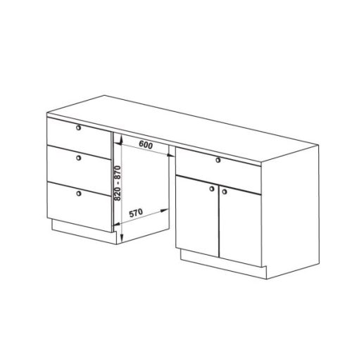 Máy Rửa Chén Âm Toàn Phần Hafele Hdw-Fi60A, 15 Bộ Đồ Ăn Châu Âu, 60 Cm 533.23.260 - 5