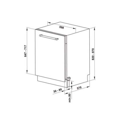 Máy Rửa Chén Âm Toàn Phần Hafele Hdw-Fi60A, 15 Bộ Đồ Ăn Châu Âu, 60 Cm 533.23.260 - 7