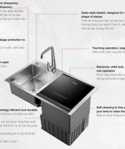 Chậu Kết Hợp Máy Rửa Chén Hafele Hdw-Sd90A 539.20.530 - 89